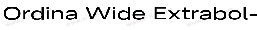 Ordina Wide Extrabol字体转换